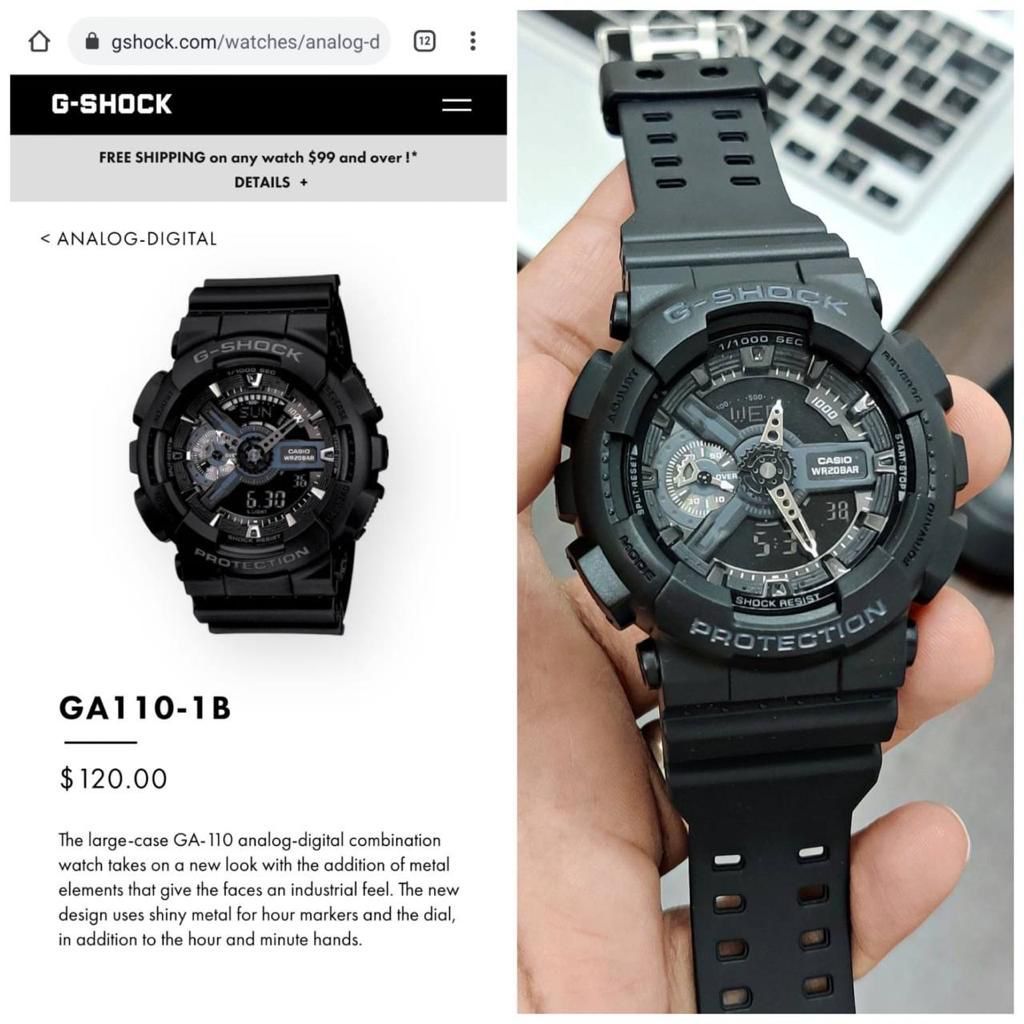 G Shock GA 110 Full Black