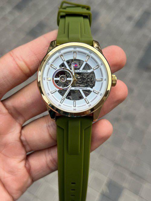 Tommy Hilfiger Automatic Gold Green