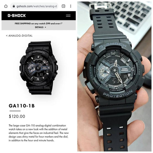 G Shock GA 110 Full Black