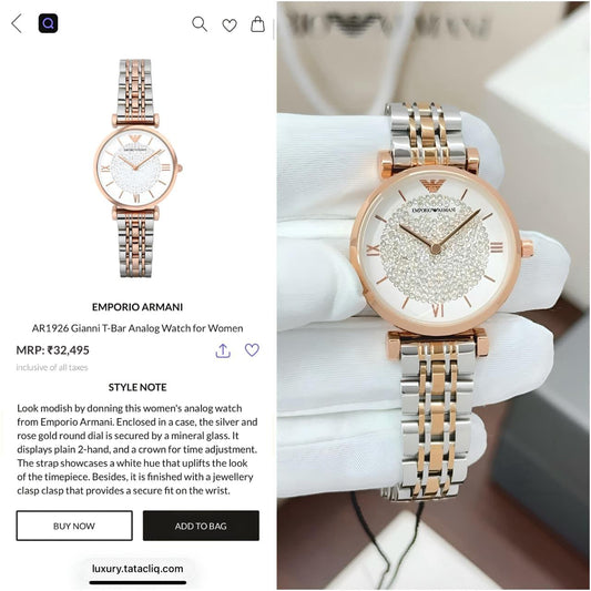 Armani Two Tone White